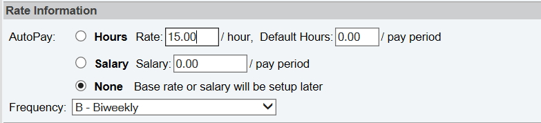 How to set up Rate Information for Hourly or Salary Employees in ...